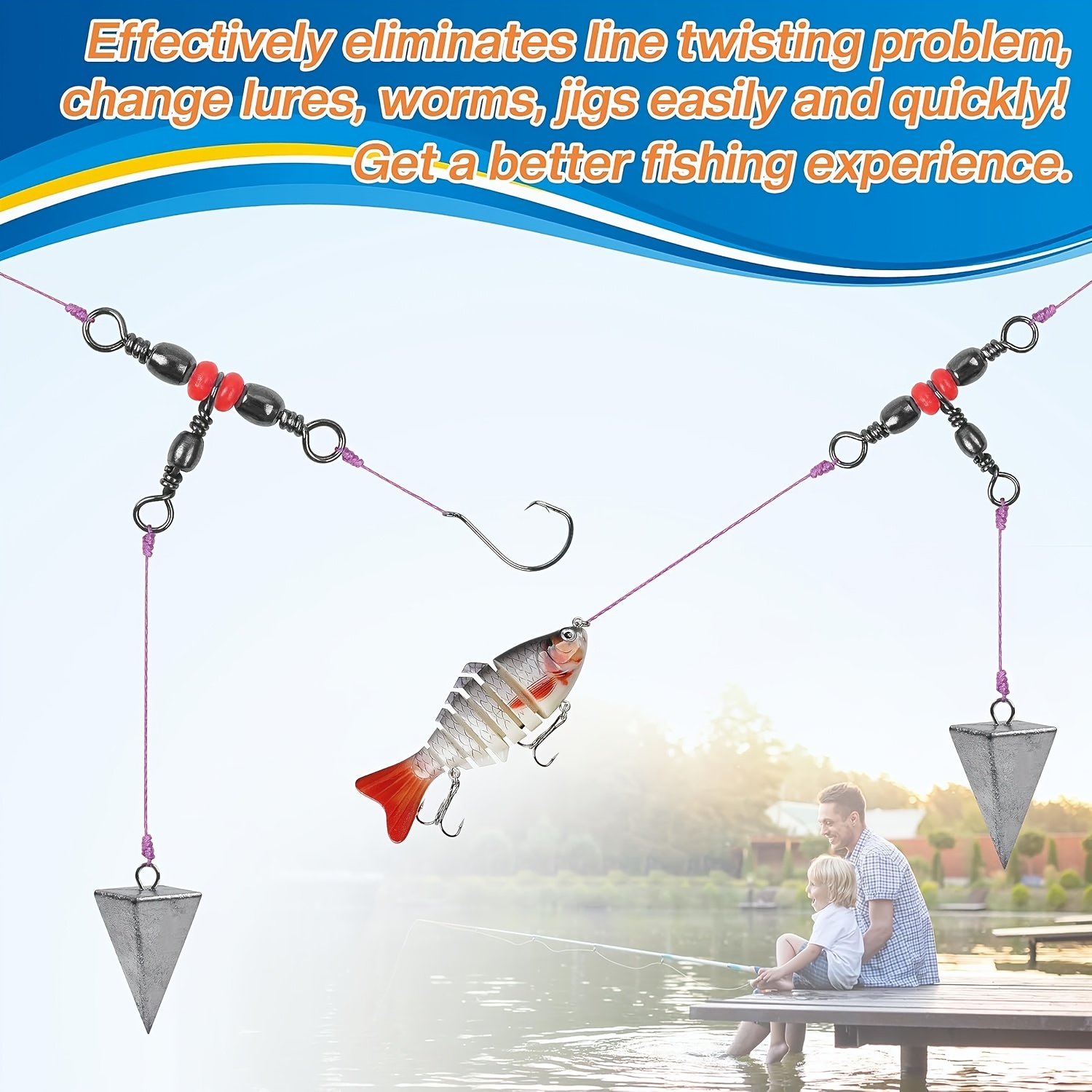 Putaran 3 Arah, Putar Barel Be - Fishing Rod Building Kit ulasan dan harga