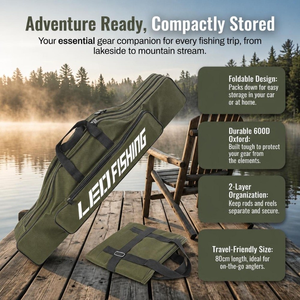 Tas Pancing Portabel dari Kain - Fishing Rod Case ulasan dan harga