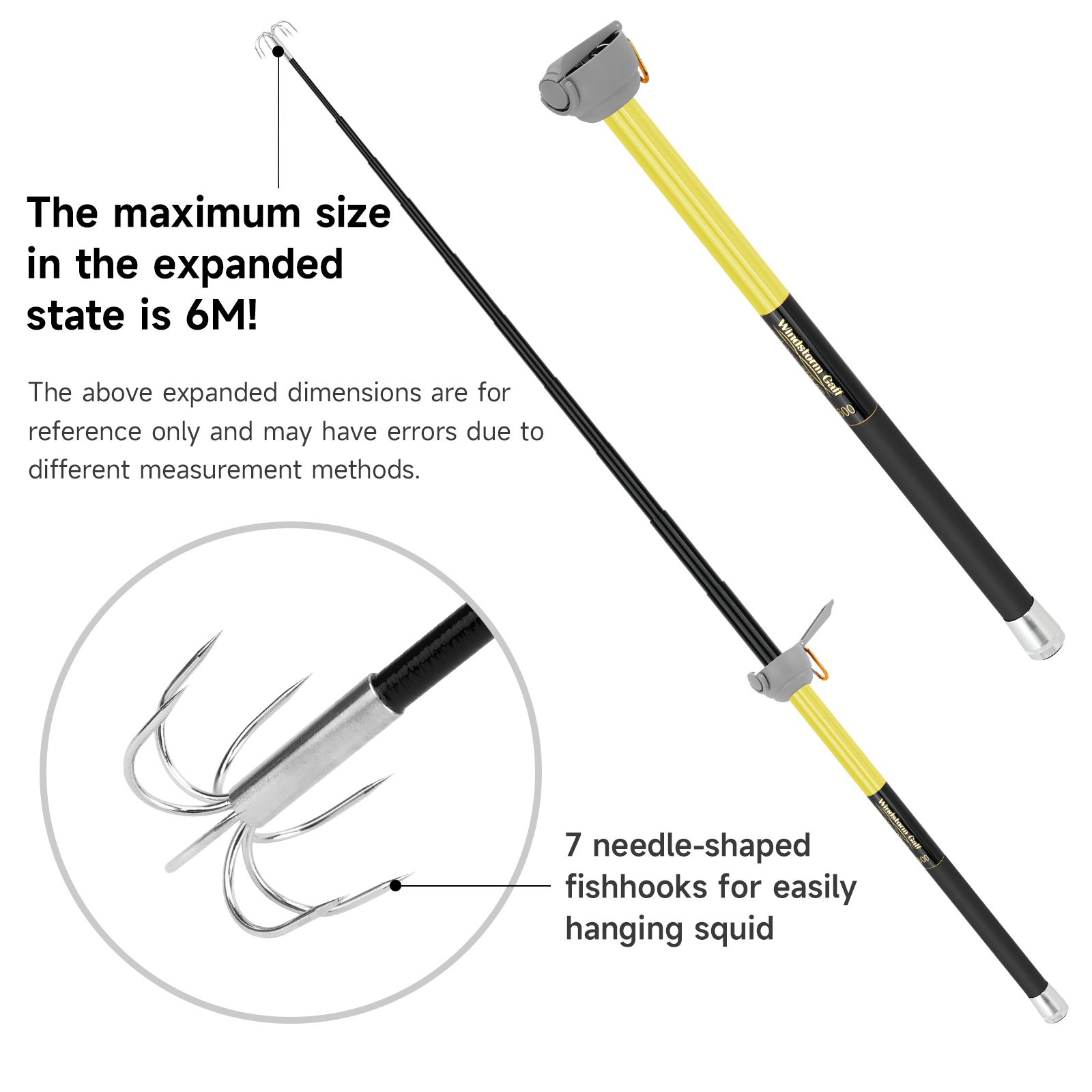SANLIKE 6M Joran Cumi Teleskop - Fishing Rod Carbon Fiber ulasan dan harga