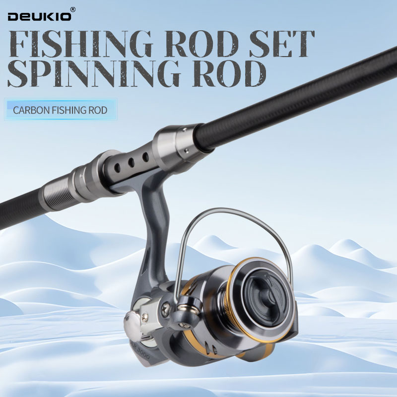 DEUKIO Joran dan Reel Pancing  - Fishing Rod Combo ulasan dan harga