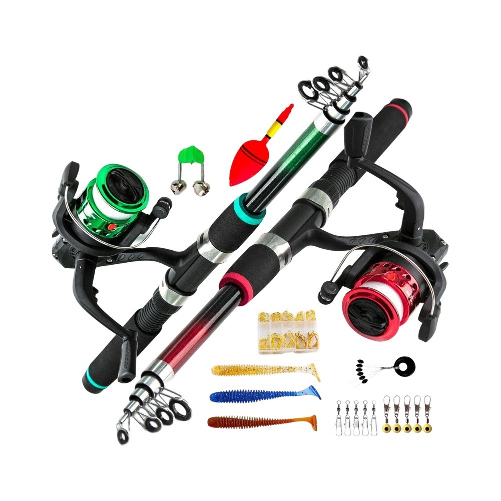 Joran Pancing Kompak dengan Re - Fishing Rod Case ulasan dan harga